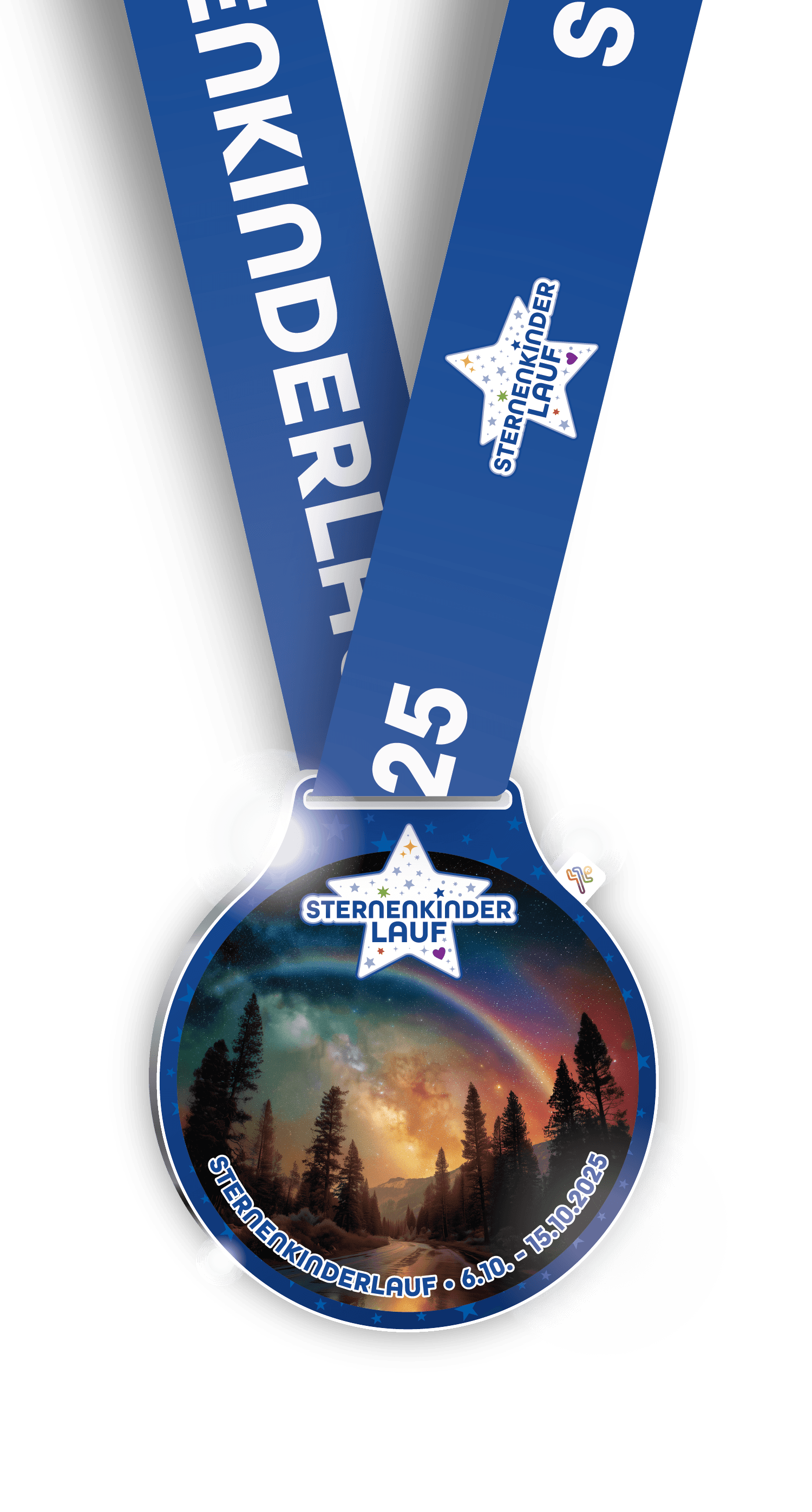 Die Medaille zum Sternenkinderlauf 2025