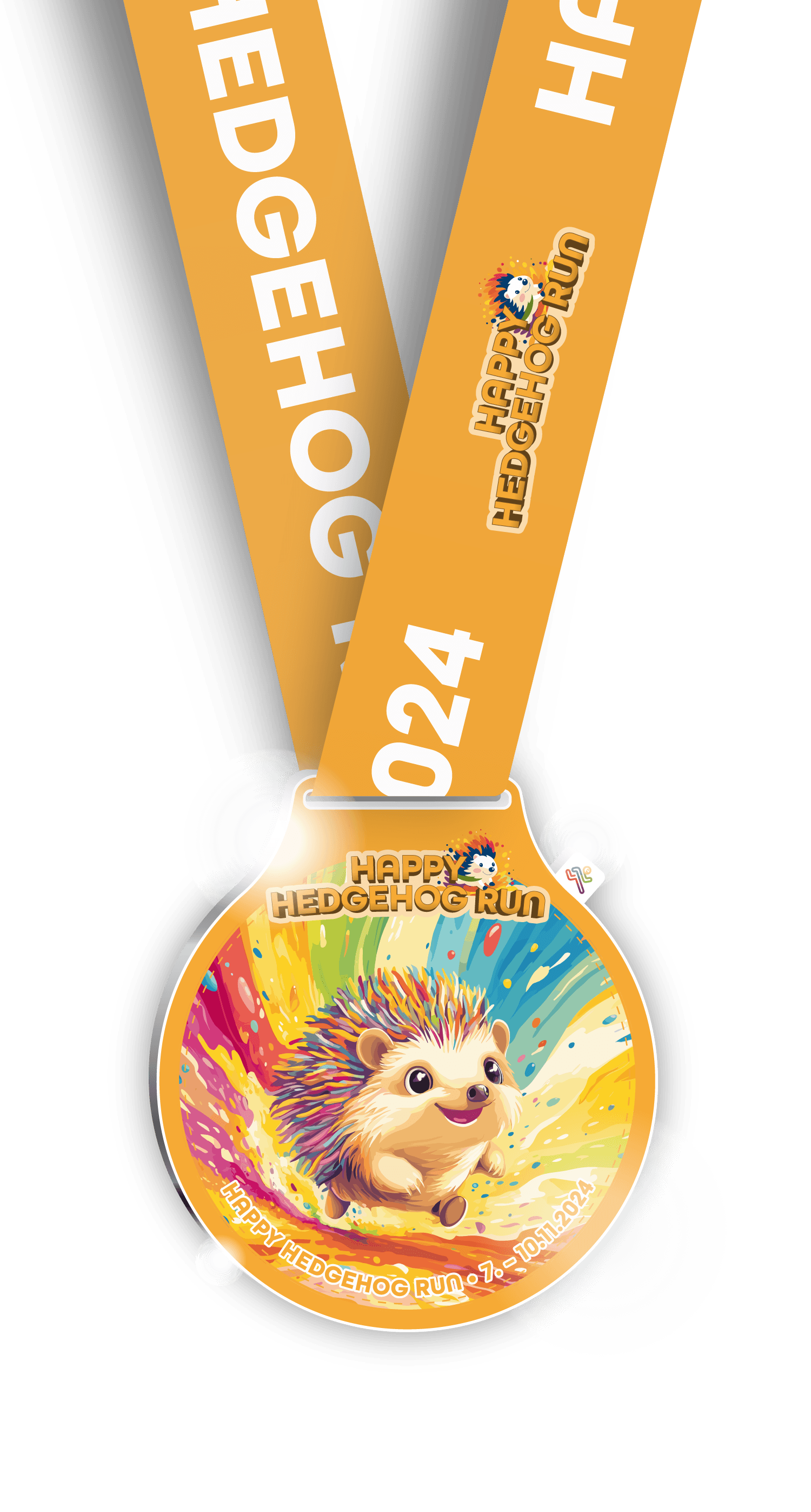 Deine Medaille zum Happy Hedgehog Run 2024